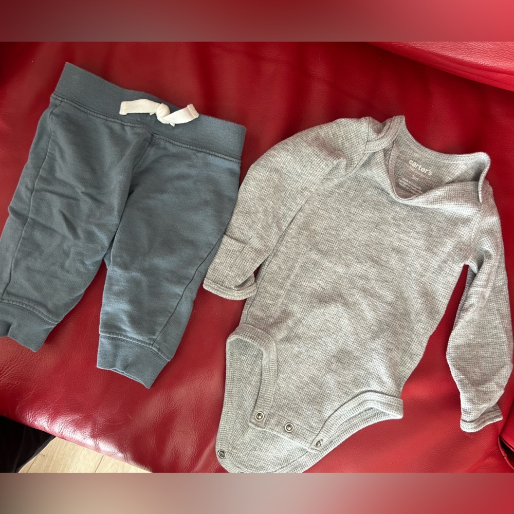 Two Carter’s Baby Sets and One Onesie